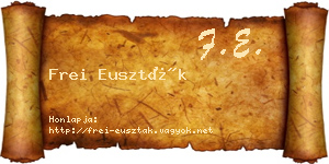 Frei Euszták névjegykártya